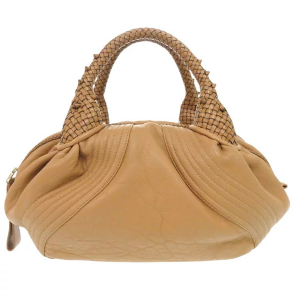 Fendi Spy Bag Zucca leather Beige Cream handbag